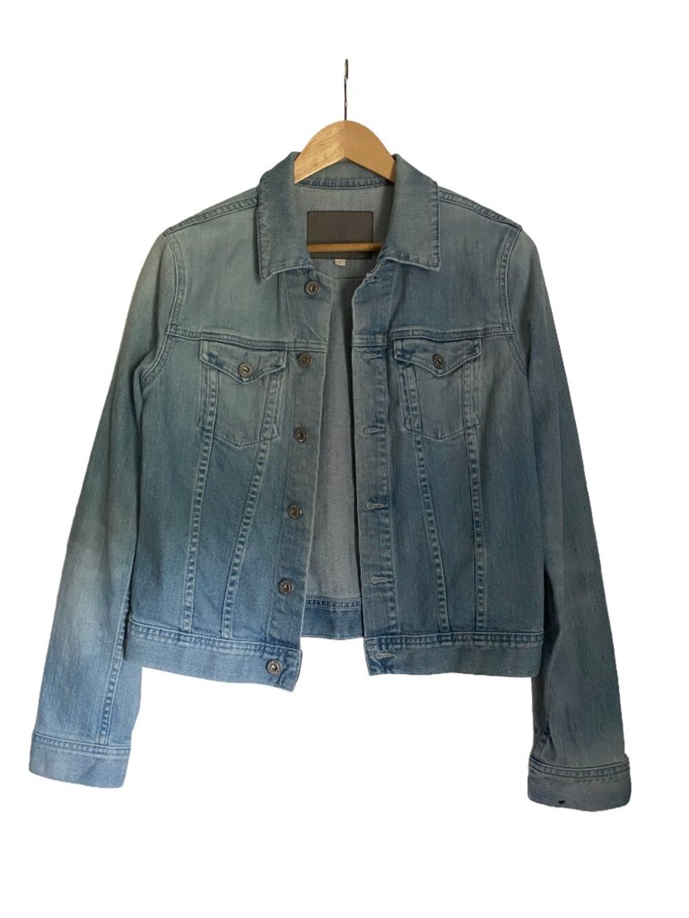 AG Adriano Goldschmied - Light Wash Denim Jacket - Women's Size Large